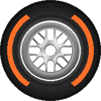 F1 hard tyre icon
