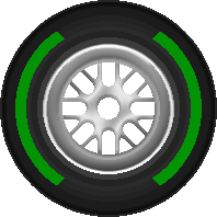 F1 intermediate tyre icon