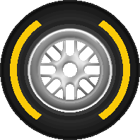 F1 soft tyre icon