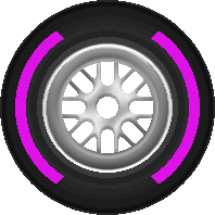 F1 ultra-soft tyre icon