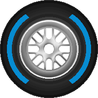 F1 wet tyre icon